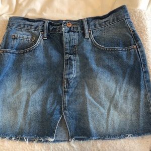 Denim mini skirt